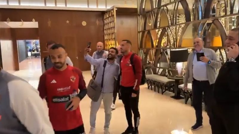 وصول الأهلي ملعب