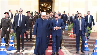 7 صور ترصد صلاة الجمعة بحضور الرئيس السيسي 