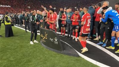 شاهد احتفال لاعبي الأهلي مع الجماهير بالفوز بكأس مصر