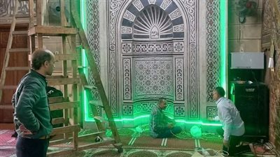 تزيين وتجميل مساجد الغربية استعدادا لاستقبال شهر رمضان (صور)
