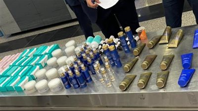 البضائع الأكثر تهريبها في مطار القاهرة.. المخدرات ومستحضرات التجميل على رأس القائمة (صور)