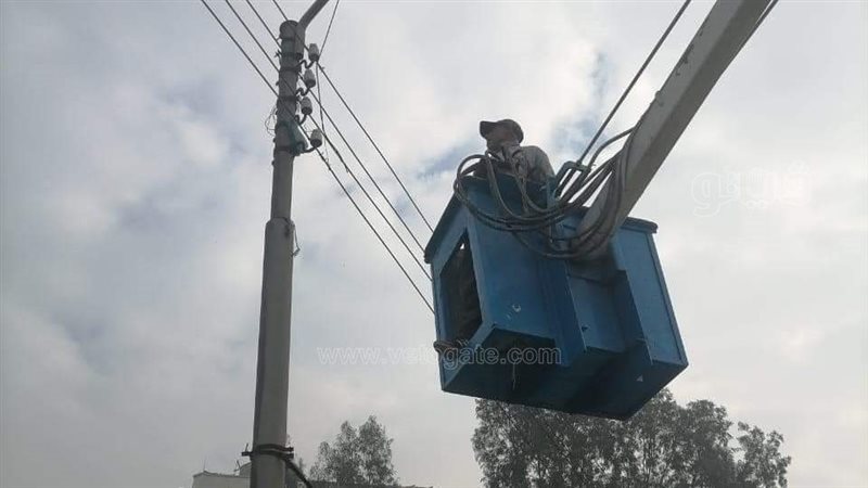 صيانة اعمدة الانارة،