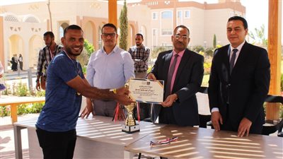 بفوز فريق الأقصر، ختام فعاليات كأس الجامعة لكرة القدم الخماسية بجامعة طيبة التكنولوجية