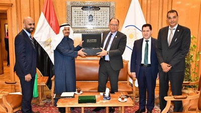 رئيس جامعة حلوان يستقبل الملحق الثقافي السعودي لبحث التعاون المشترك 