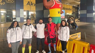 بعثة منتخب الثلاثي تصل إلى غانا للمشاركة في دورة الألعاب الأفريقية