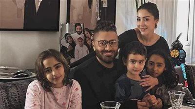 رغم الانفصال، تامر حسني وبسمة بوسيل مع أولادهما أول يوم رمضان 