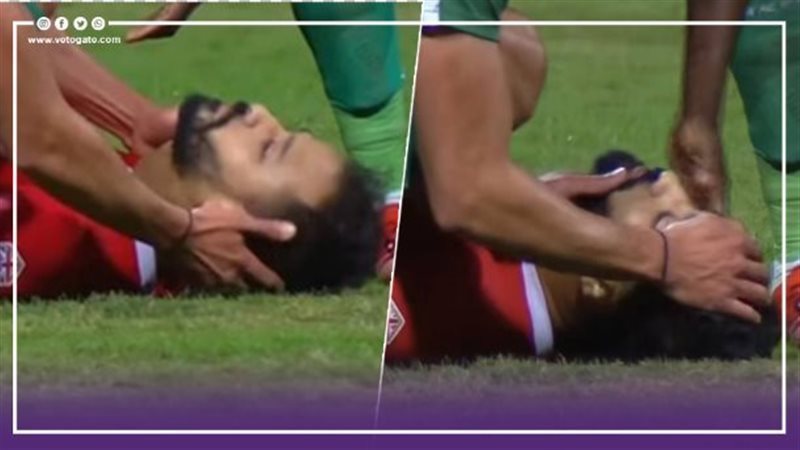 إغماء أحمد رفعت لاعب