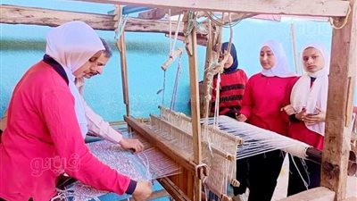 علمني حرفة، تدريب على تصنيع الكليم اليدوي بفوه في كفر الشيخ