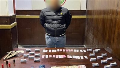 القبض على 13 شخصا بحوزتهم 68 كيلو مخدرات وأسلحة بالقاهرة (صور)
