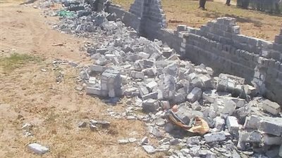 التصدي لحالة تعد بالبناء بأبو صوير في الإسماعيلية (صور) 