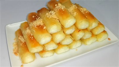 طريقة عمل أصابع البقلاوة بالمهلبية، حلو مميز بعد الإفطار 