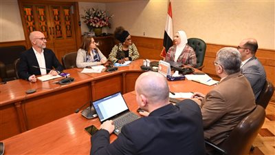 وزيرة التضامن تبحث مع وفد من يونيسف التعاون بقطاع الرعاية الاجتماعية