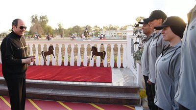 12 صورة ترصد تفقد السيسي الأكاديمية العسكرية