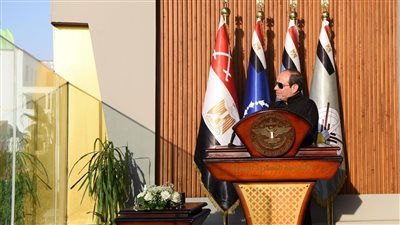 من الأكاديمية العسكرية، السيسي: بناء الإنسان كان له أولوية ضمن جهود بناء الدولة.. بذلنا جهدا كبيرا لتأهيل البنية الأساسية وسننطلق للأفضل