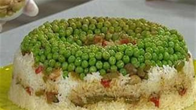 اللحم المفروم بالبازلاء،