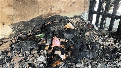 تساقط جدران شقق مجاورة لحريق استديو الأهرام، والأهالي: شقى عمرنا ضاع (صور)