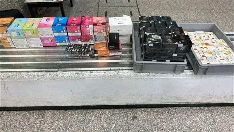 المضبوطات بحوزة رجال