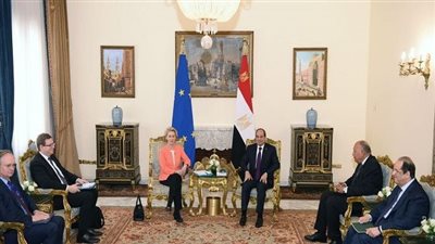 السيسي يبحث مع رئيسة المفوضية الأوروبية وثيقة إعلان الشراكة الاستراتيجية والشاملة