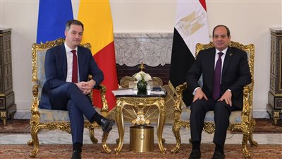  السيسي ورئيس وزراء بلجيكا يبحثان سُبل تعزيز العلاقات المصرية الأوروبية