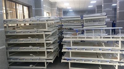 توريد فرش غير طبي لمستشفى حميات الإسماعيلية (صور) 