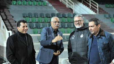 أشرف صبحي وجمال علام يؤازران المنتخب الأوليمبي قبل المشاركة ببطولة غرب آسيا (صور)