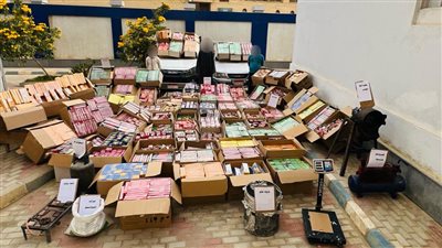 ضبط ورشة تصنيع ألعاب نارية و3 أشخاص بحوزتهم 1.8 مليون قطعة في الفيوم 