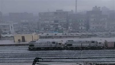 سقوط ثلوج بالقليوبية والمحافظة ترفع حالة الطوارئ (صور)