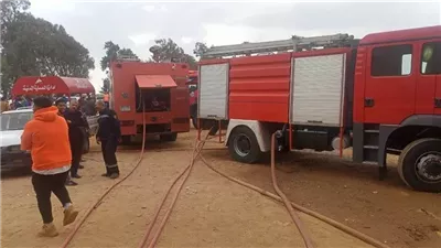 إخماد حريق داخل شقة سكنية في شبرا الخيمة