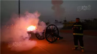  لحظة إطلاق مدفع رمضان بالقاهرة