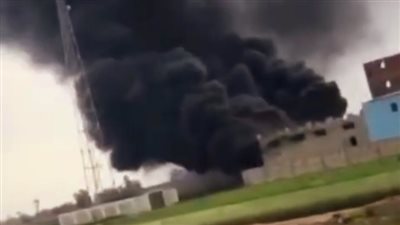 حريق بمصنع فايبر في السنطة بالغربية (صور)