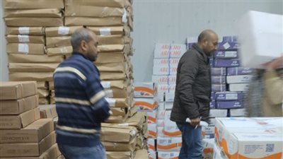 ضبط 620 كيلو جرام أسماك مجمدة فاسدة في البحيرة