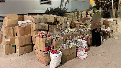  ضبط 5 ملايين قطعة ألعاب نارية بحوزة سيدة فى المنيا