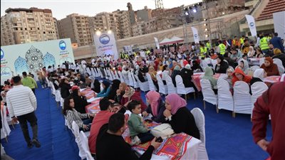  مائدة وطن واحد، إفطار يجمع 2500 شخص من الأسر الأولى بالرعاية في الدقهلية