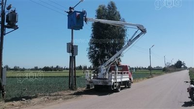 محافظ كفرالشيخ يتابع أعمال رفع كفاءة منظومة الإنارة العامة بمركزي دسوق وقلين