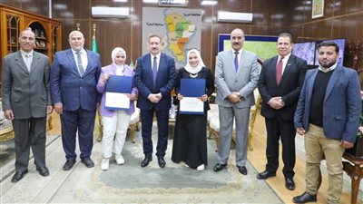 المنوفية تُكرم الفائزتين بالمركز الثاني على الجمهورية بمسابقة فنى مبتكر