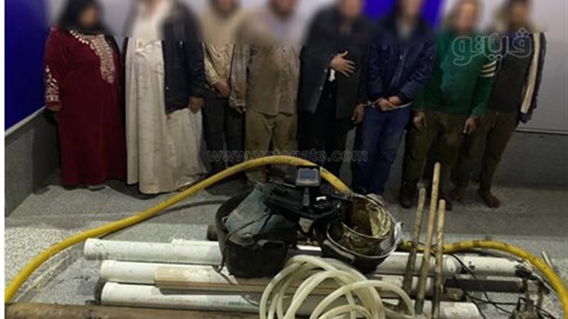 ضبط 8 أشخاص للتنقيب