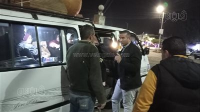 جولة ليلية لرئيس سرس الليان في المنوفية لمتابعة الالتزام بتعريفة الركوب