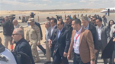 محافظ شمال سيناء يستقبل الأمين العام للأمم المتحدة في مطار العريش (صور) 