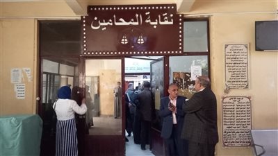 إقبال المحامين على التصويت في انتخابات النقابة بقنا (صور)