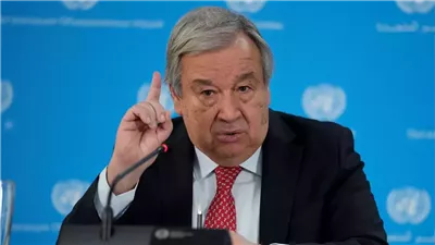 رسائل قوية من الأمين العام للأمم المتحدة أمام معبر رفح 