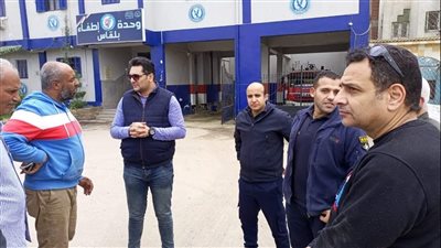 رئيس بلقاس بالدقهلية يتفقد وحدة الحماية المدنية (صور) 
