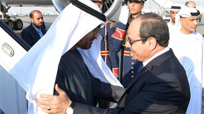 محمد بن زايد يغادر القاهرة عقب لقاء السيسي