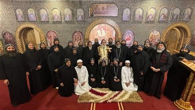 دير العذراء ومار يوحنا ببرية الفرما يضيف رهبان جدد