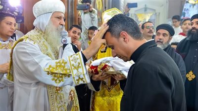 الأنبا ماركوس يرسم كاهنين لدمياط وكفر الشيخ