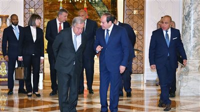 السيسي وجوتيرش يحذران من أي عملية عسكرية في رفح الفلسطينية 