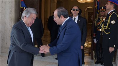 جوتيريش يشيد بالجهود المصرية لوقف إطلاق النار في غزة