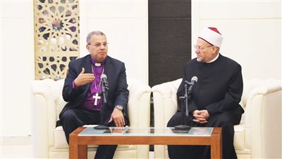 مفتي الجمهورية يستقبل وفدًا من رئاسة الطائفة الإنجيلية للتهنئة بقرب عيد الفطر 