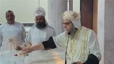 الأنبا إسطفانوس يدشن كنيسة العذراء وأبو سيفين ويرسم شمامسة