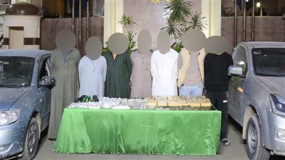 القضاء على بؤرة إجرامية لتجارة المخدرات في الصف