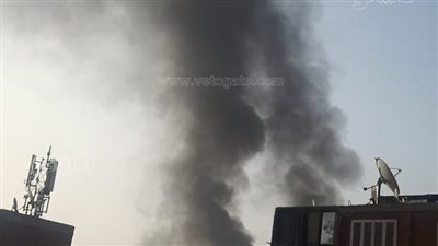 اللقطات الأولى لحريق محطة صرف الخصوص (فيديو وصور) 